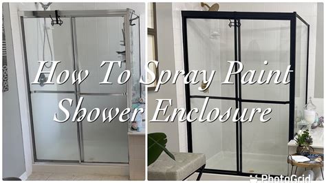 painting metal shower enclosure|painting aluminum shower doors.